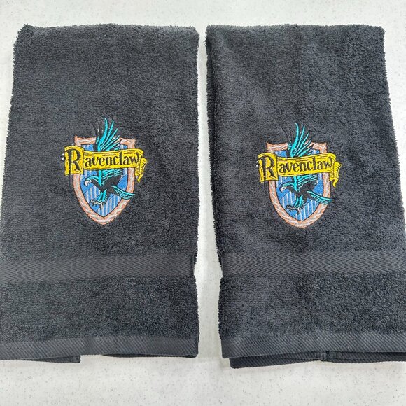 Harry Potter Towels Embroidered Ravenclaw Hand Towel Set Hogwarts Wizard Witch - Picture 4 of 8